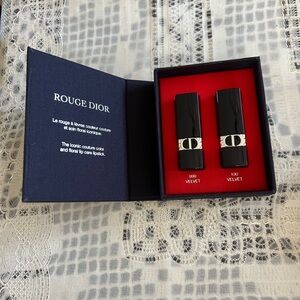 Dior Rouge Black Velvet Lipstick Duo